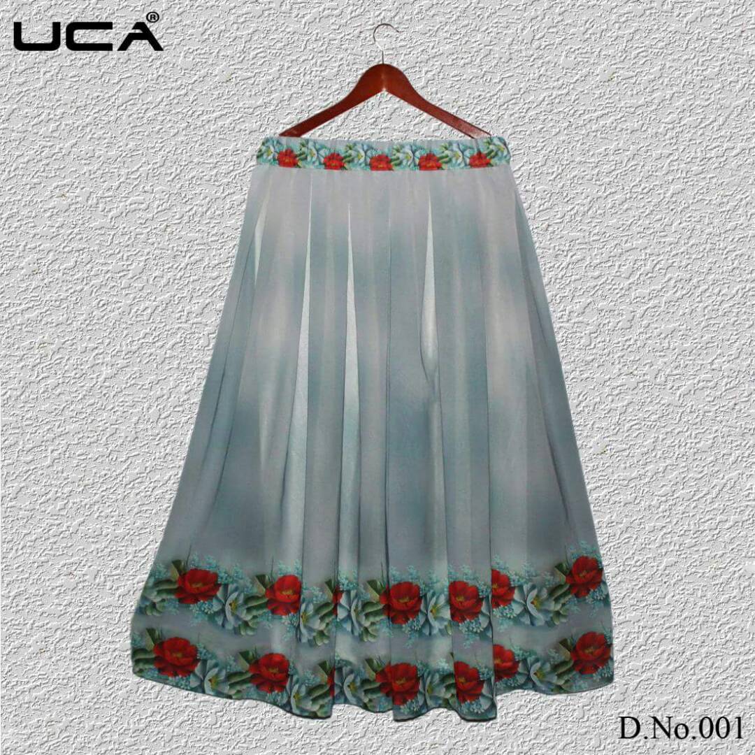 Western Skirt Vol-8 By Uca Western Beautiful Colourful Stylish Designer Floral Printed Casual Wear Western Wear Ready To Wear Georgette Skirts At Wholesale Price