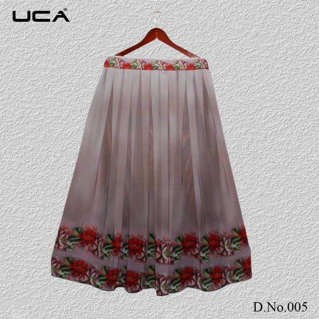 Western Skirt Vol-8 By Uca Western Beautiful Colourful Stylish Designer Floral Printed Casual Wear Western Wear Ready To Wear Georgette Skirts At Wholesale Price