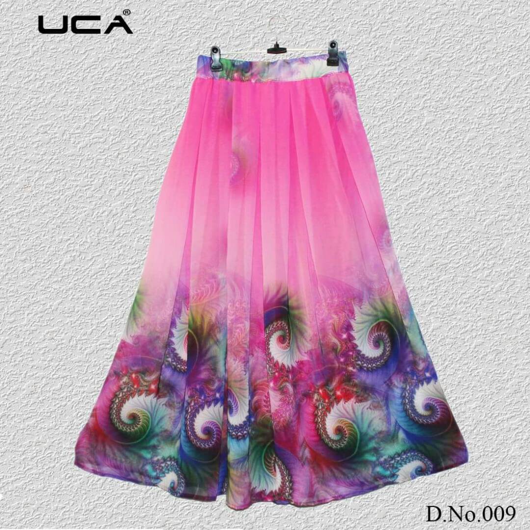 Western Skirt Vol-8 By Uca Western Beautiful Colourful Stylish Designer Floral Printed Casual Wear Western Wear Ready To Wear Georgette Skirts At Wholesale Price