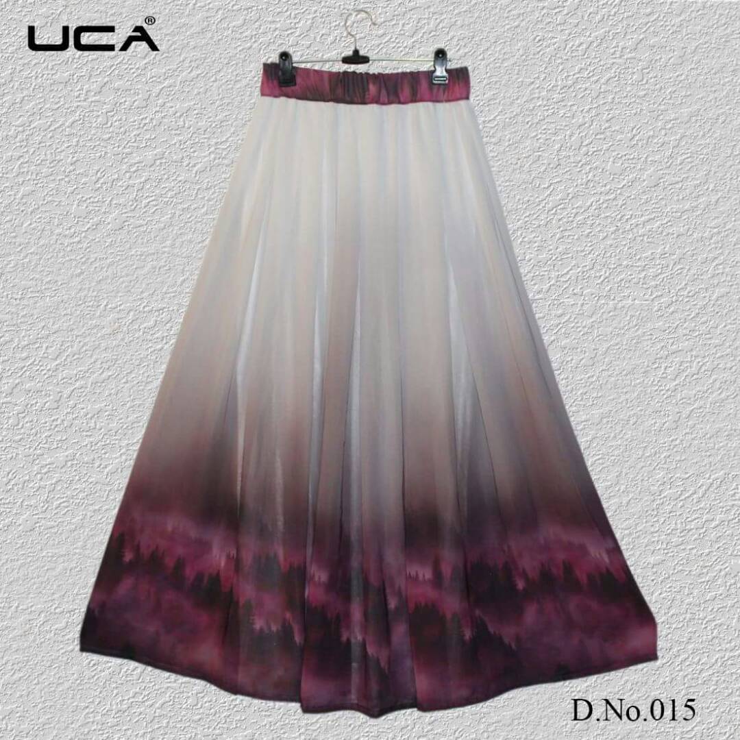 Western Skirt Vol-8 By Uca Western Beautiful Colourful Stylish Designer Floral Printed Casual Wear Western Wear Ready To Wear Georgette Skirts At Wholesale Price