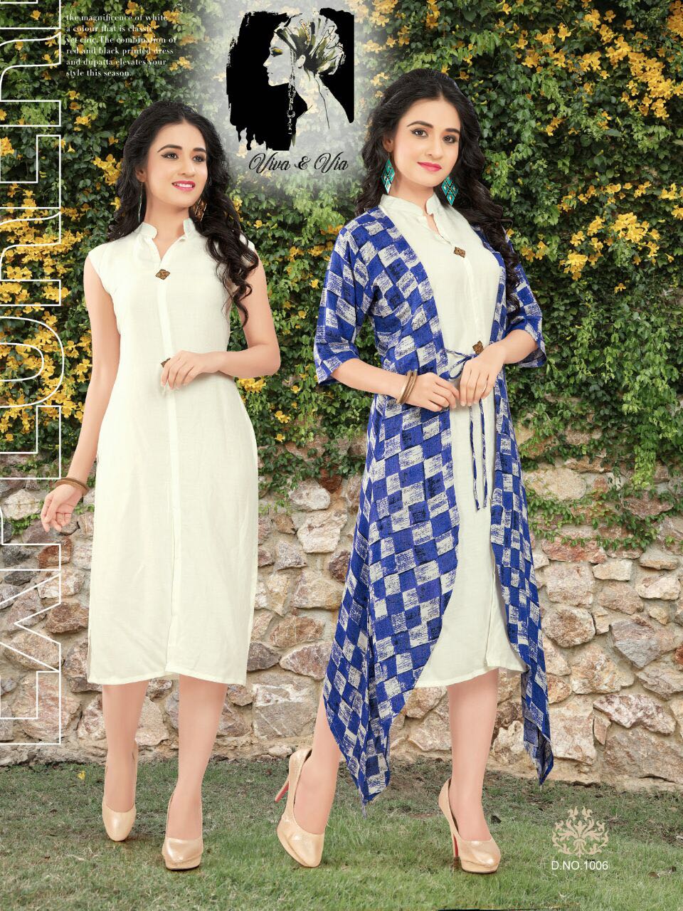 Zenab By Viva & Via 1001 To 1006 Series Stylish Colorful Fancy Beautiful Party Wear & Ethnic Wear Rayon Printed & Dyed Kurtis At Wholesale Price