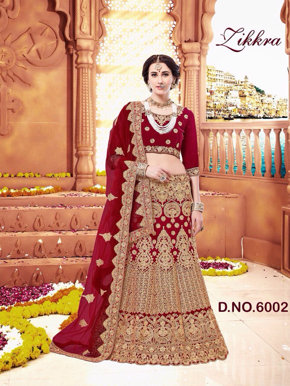 Zikkra Lehenga Vol-4 By Zikkra 6001 To 6005 Series Designer Bridal Wear Collection Beautiful Stylish Colorful Party Wear & Occasional Wear Velvet & Nylon Satin Embroidered Lehengas At Wholesale Price