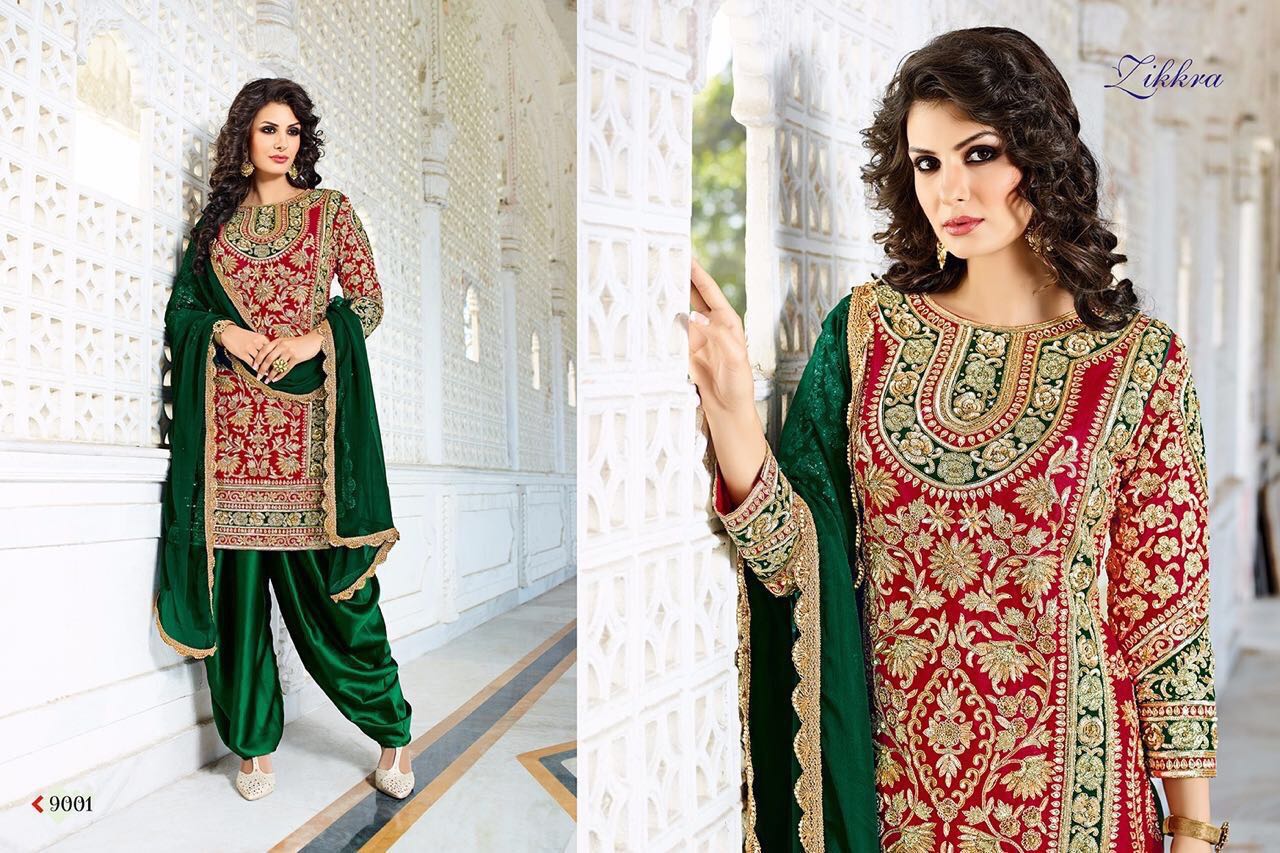 Zikkra Vol 4 By Zikkra 9001 To 9011 Series Beautiful Stylish Designer Heavy Embroidered Pakistani Silk Dresses At Wholesale Price