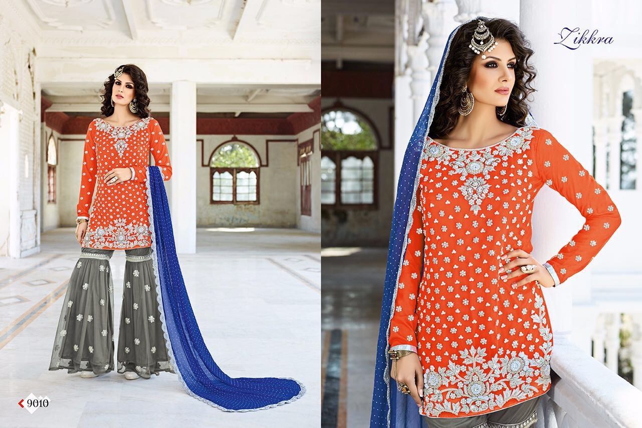 Zikkra Vol 4 By Zikkra 9001 To 9011 Series Beautiful Stylish Designer Heavy Embroidered Pakistani Silk Dresses At Wholesale Price
