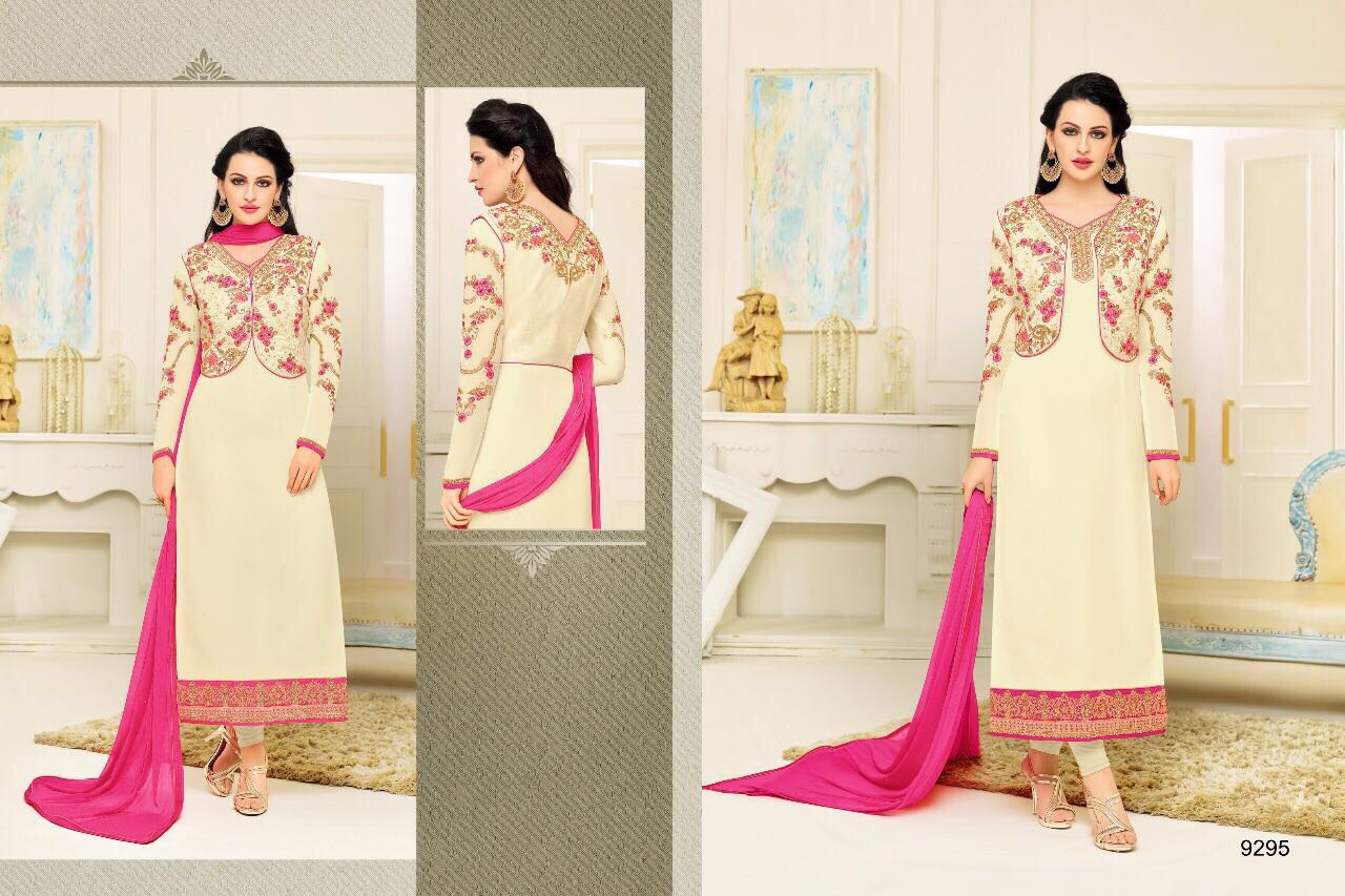 Zisa Vol-44 By Meera Trendz 9291 To 9295 Series Indian Designer Beautiful Wedding Collection Party Wear & Occasional Wear Georgette Dresses At Wholesale Price