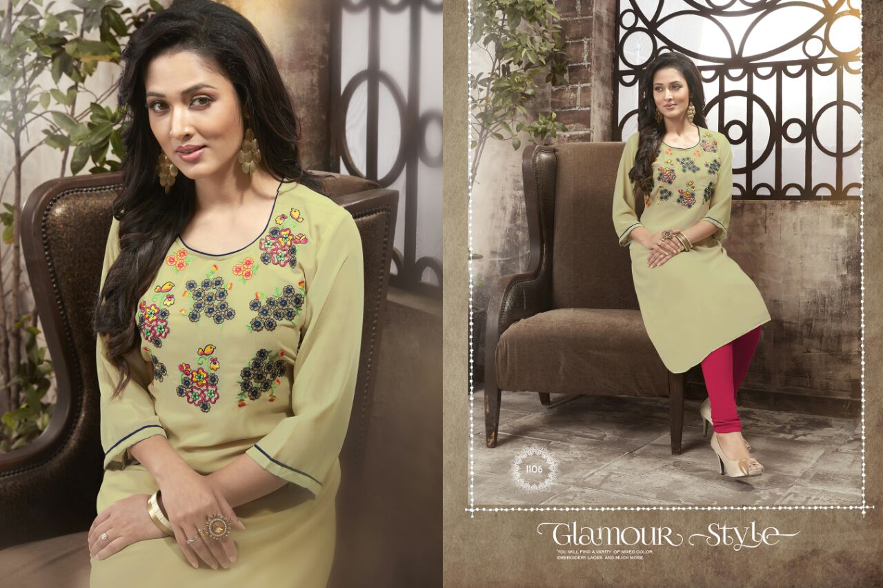 Zoya By Valencia Tex 1101 To 1110 Series Beautiful Indian Ethnic Wear With Embroidered Work Colorful Stylish Fancy Casual Wear & Ready To Wear Georgette Kurtis With Santoon Inner At Wholesale Price