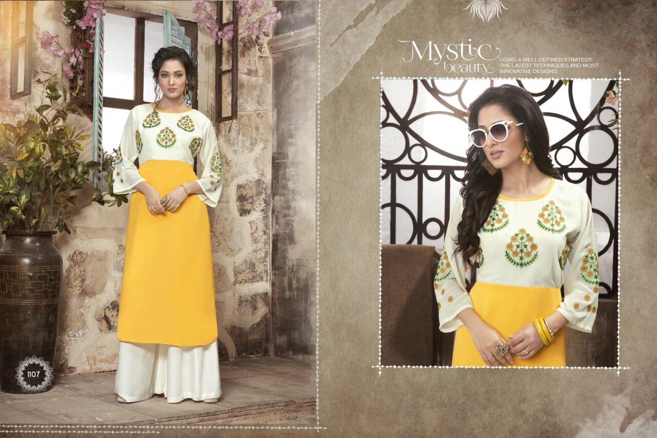 Zoya By Valencia Tex 1101 To 1110 Series Beautiful Indian Ethnic Wear With Embroidered Work Colorful Stylish Fancy Casual Wear & Ready To Wear Georgette Kurtis With Santoon Inner At Wholesale Price