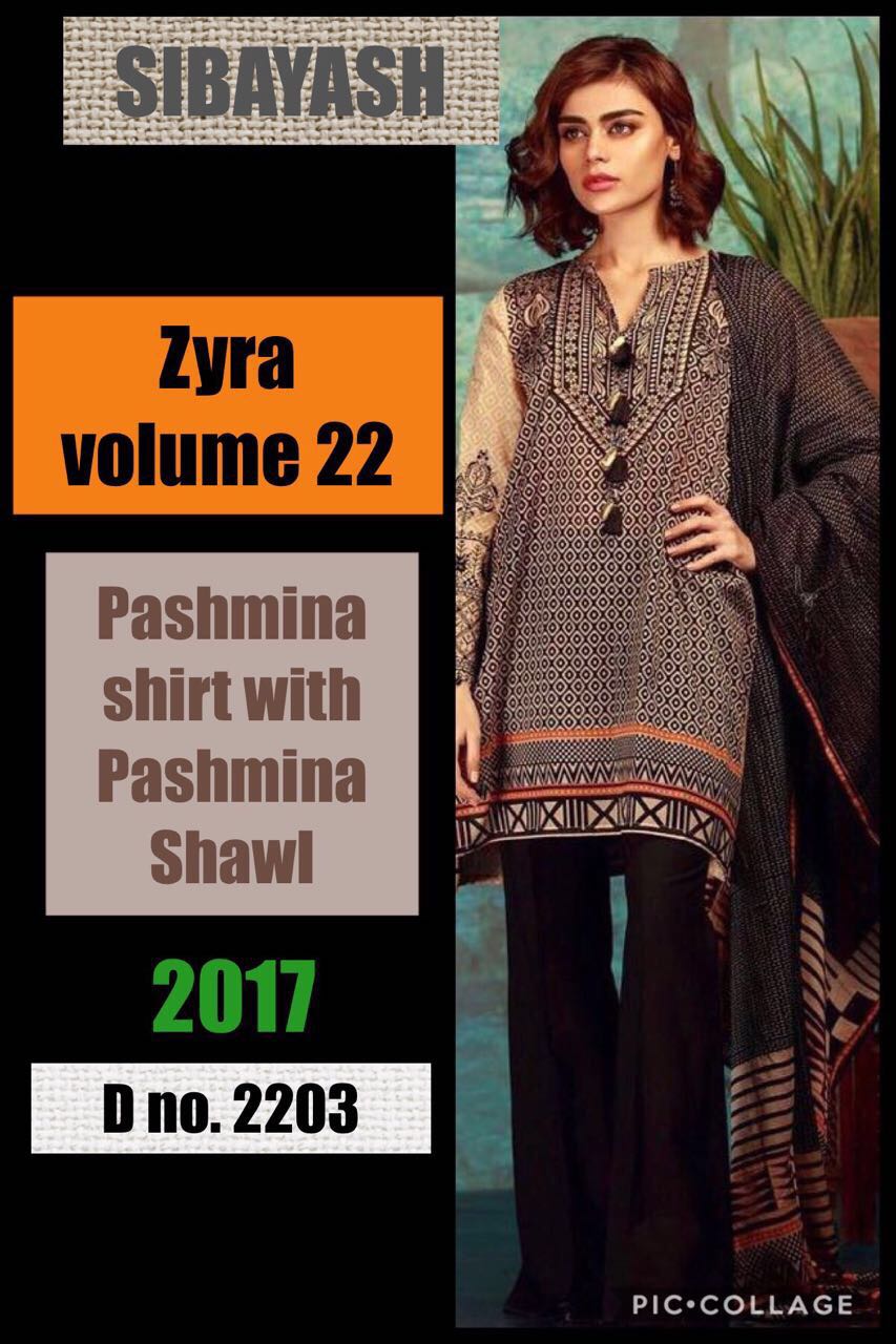 Zyra Vol-22 By Sibayash 2201 To 2208 Series Pakistani Suits Beautiful Stylish Colorful Fancy Party Wear & Winter Wear Pashmina Dresses At Wholesale Price