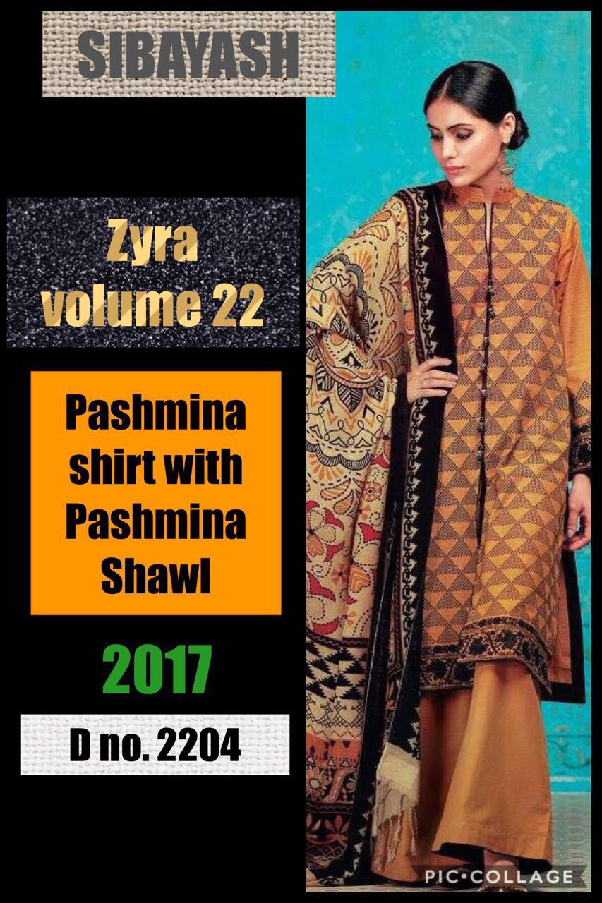 Zyra Vol-22 By Sibayash 2201 To 2208 Series Pakistani Suits Beautiful Stylish Colorful Fancy Party Wear & Winter Wear Pashmina Dresses At Wholesale Price