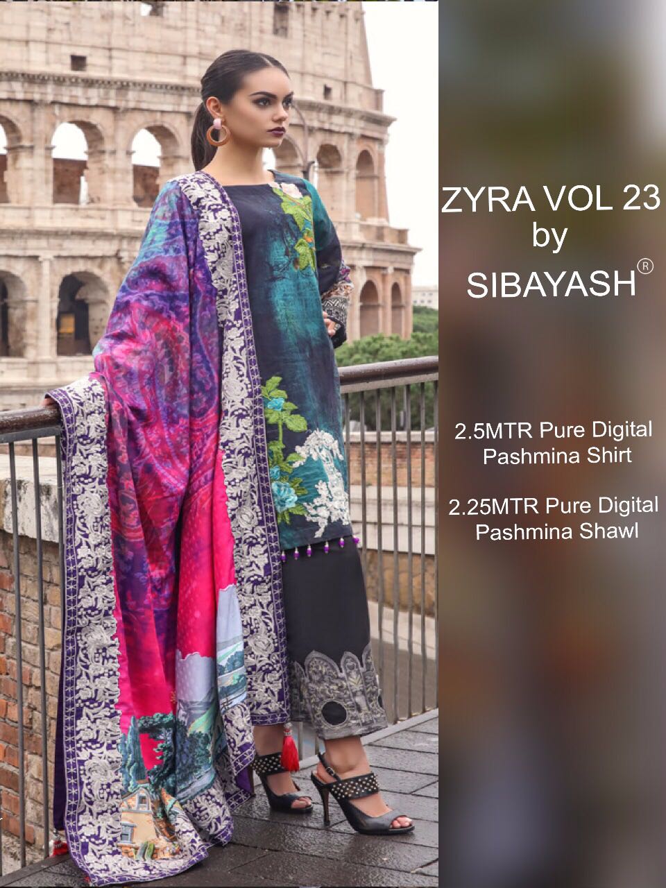 Zyra Vol-23 By Sibayash 01 To 08 Series Pakistani Suits Beautiful Colorful Stylish Winter Wear & Party Wear Pure Pashmina Dresses At Wholesale Price