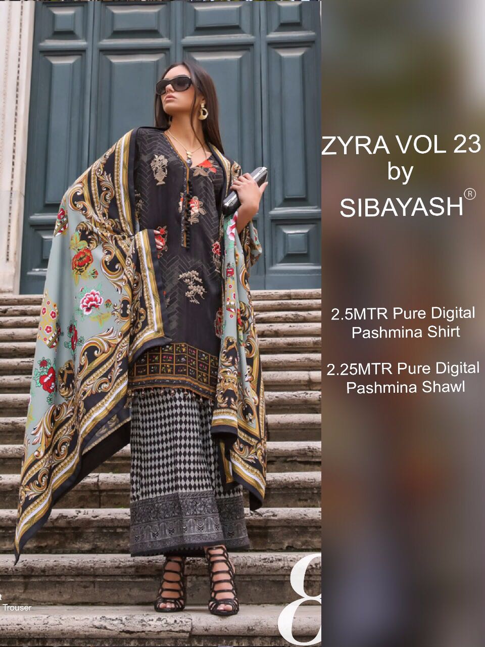 Zyra Vol-23 By Sibayash 01 To 08 Series Pakistani Suits Beautiful Colorful Stylish Winter Wear & Party Wear Pure Pashmina Dresses At Wholesale Price