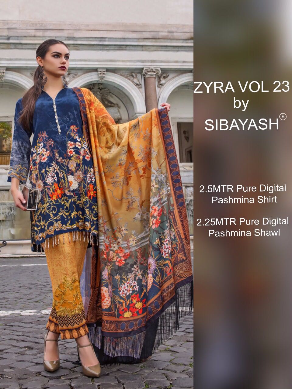 Zyra Vol-23 By Sibayash 01 To 08 Series Pakistani Suits Beautiful Colorful Stylish Winter Wear & Party Wear Pure Pashmina Dresses At Wholesale Price