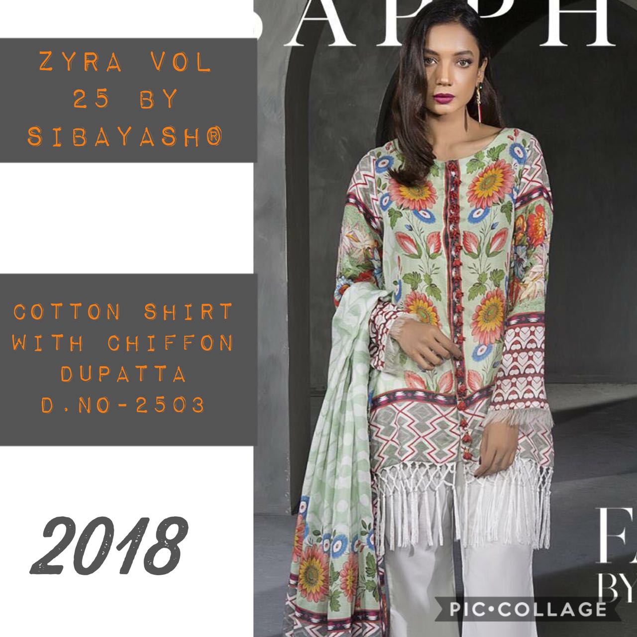 Zyra Vol-25 By Sibayash 2501 To 2506 Series Designer Pakistani Suits Beautiful Stylish Colorful Fancy Party Wear & Occasional Wear Pure Cotton Lawn Dresses At Wholesale Price