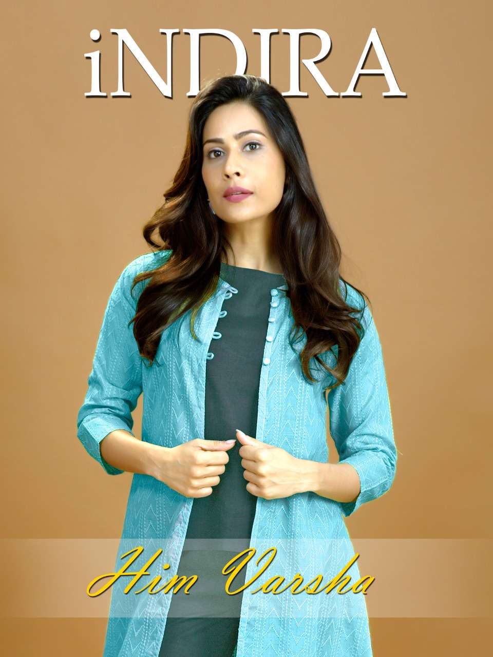 HIM VARSHA BY INDIRA 2601 TO 2604 SERIES BEAUTIFUL STYLISH FANCY COLORFUL CASUAL WEAR & ETHNIC WEAR & READY TO WEAR COTTON FLEX KURTIS WITH BOTTOM & JACKETS AT WHOLESALE PRICE