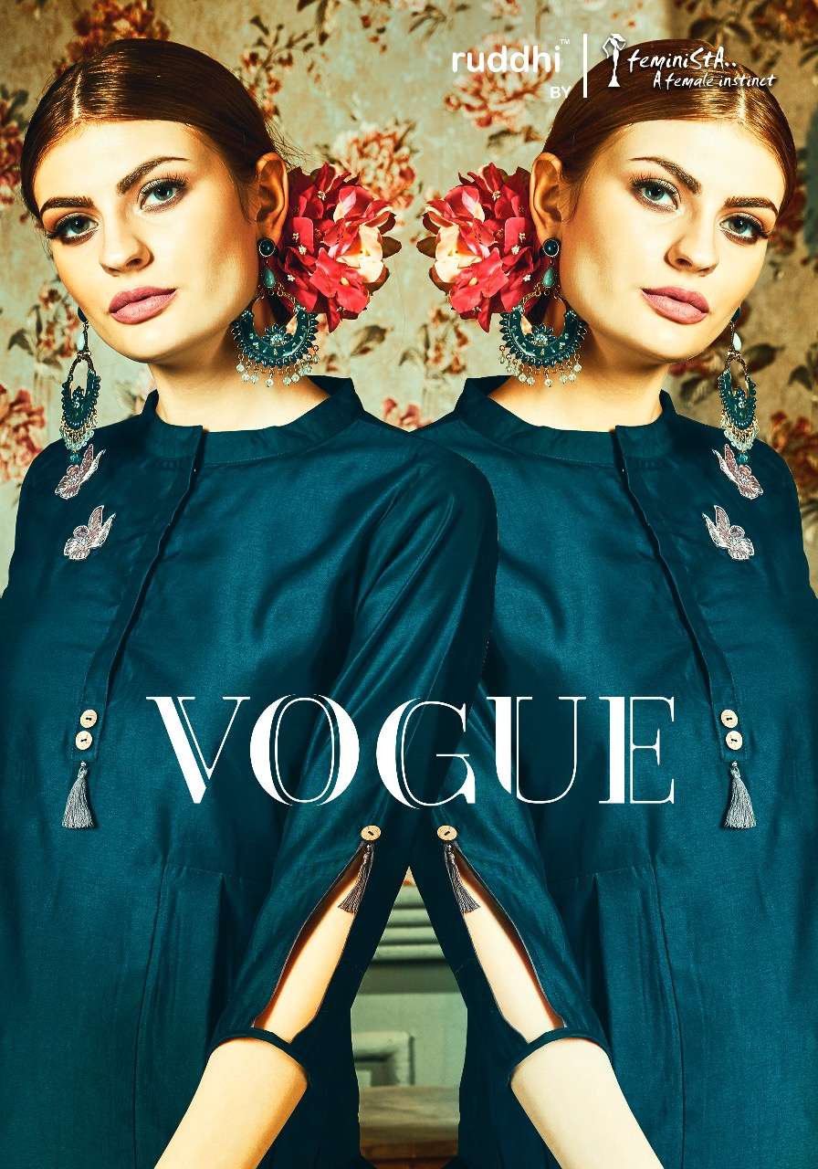 VOGUE BY FEMINISTA 1201 TO 1207 SERIES DESIGNER FESTIVE SUITS COLLECTION BEAUTIFUL STYLISH FANCY COLORFUL PARTY WEAR & OCCASIONAL WEAR ART SILK HANDWORK DRESSES AT WHOLESALE PRICE