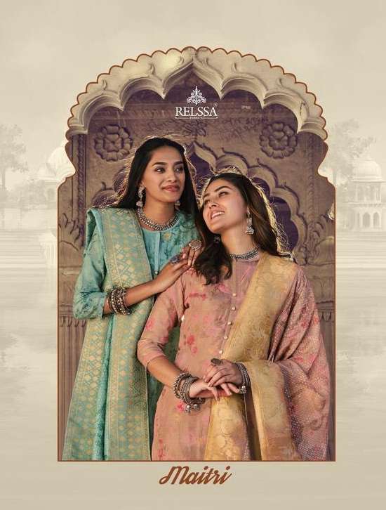 MAITRI BY SAJJAN 33001 TO 33007 SERIES BEAUTIFUL SUITS STYLISH FANCY COLORFUL PARTY WEAR & OCCASIONAL WEAR TANSUI SILK DRESSES AT WHOLESALE PRICE