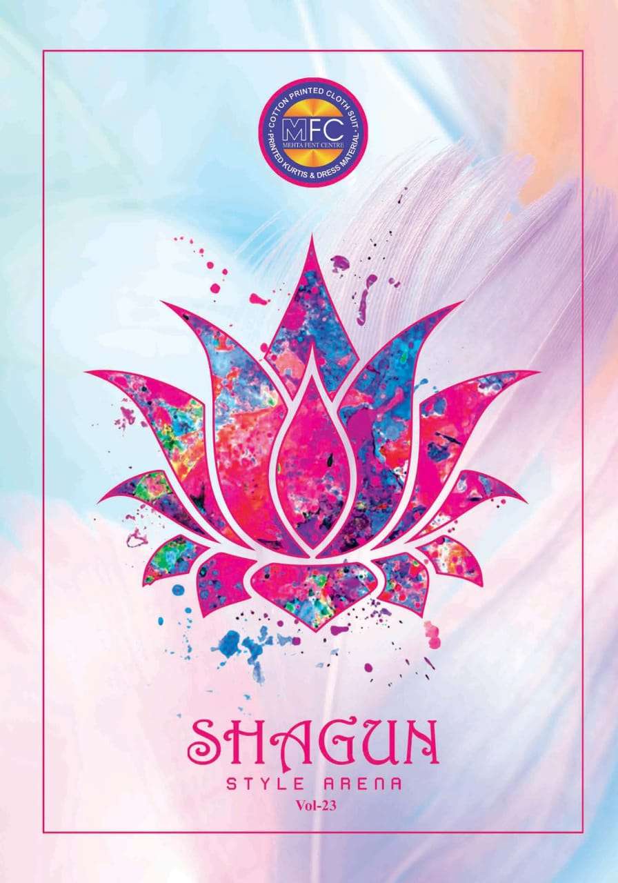 SHAGUN VOL-23 BY MFC 2301 TO 2320 SERIES BEAUTIFUL SUITS STYLISH FANCY COLORFUL PARTY WEAR & OCCASIONAL WEAR HEAVY COTTON PRINTED DRESSES AT WHOLESALE PRICE