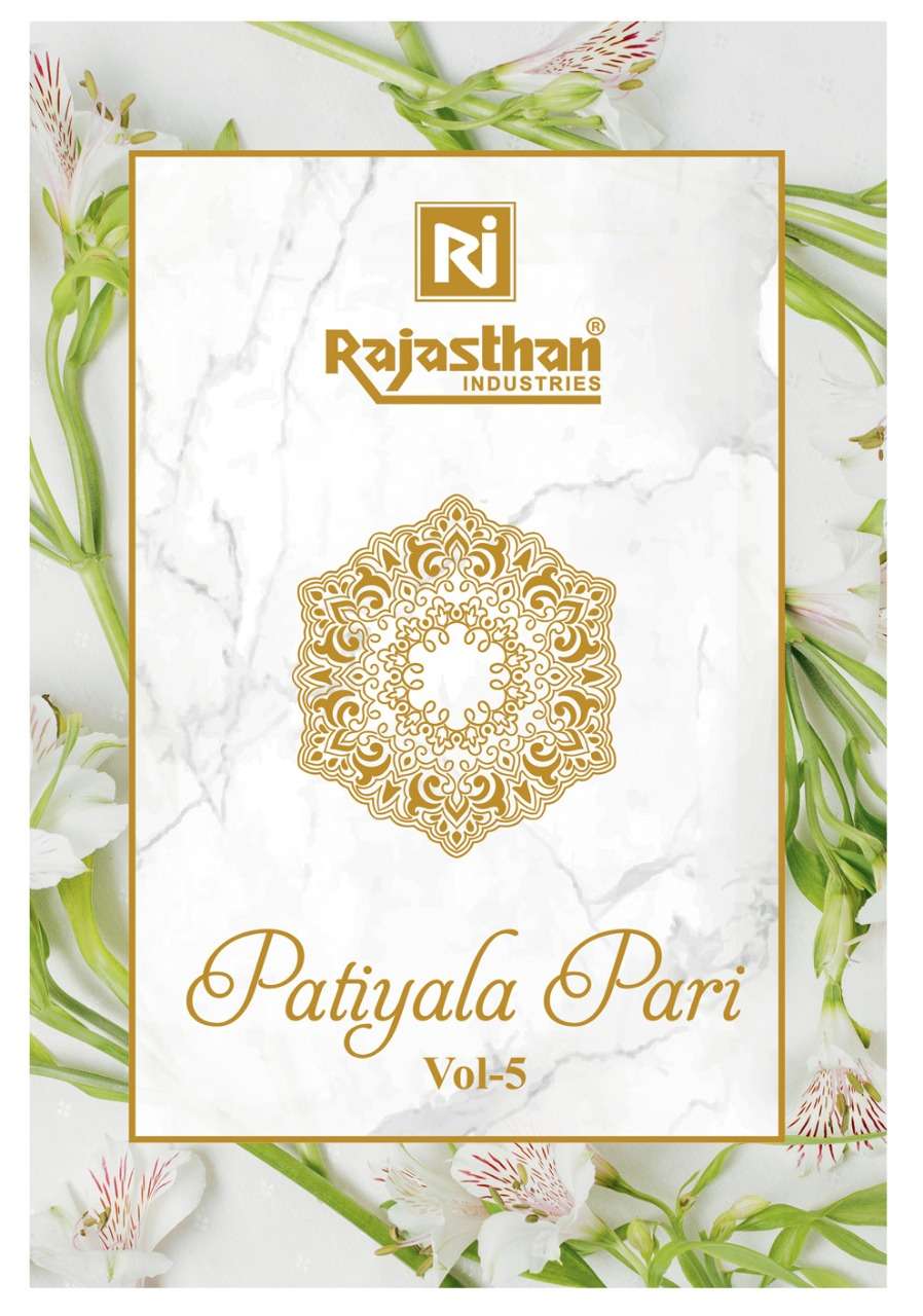 PATIYALA PARI VOL-5 BY RAJASTHAN INDUSTRIES 5001 TO 5018 SERIES BEAUTIFUL STYLISH PATIALA SUITS FANCY COLORFUL CASUAL WEAR & ETHNIC WEAR & READY TO WEAR COTTON PRINTED DRESSES AT WHOLESALE PRICE