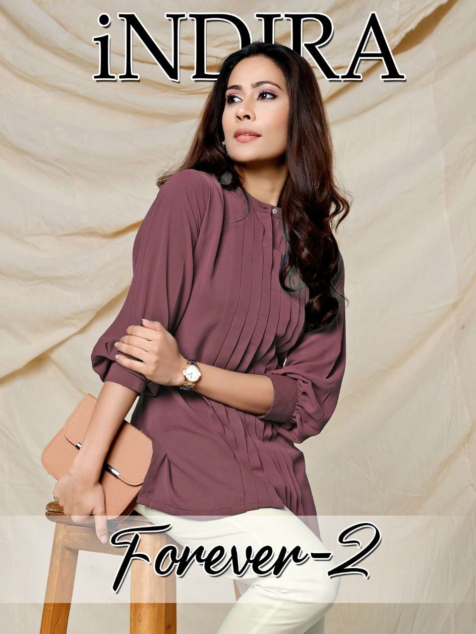 FOREVER VOL-2 BY INDIRA 3801 TO 3808 SERIES BEAUTIFUL STYLISH FANCY COLORFUL CASUAL WEAR & ETHNIC WEAR SOFT VISCOSE GEORGETTE TOPS AT WHOLESALE PRICE