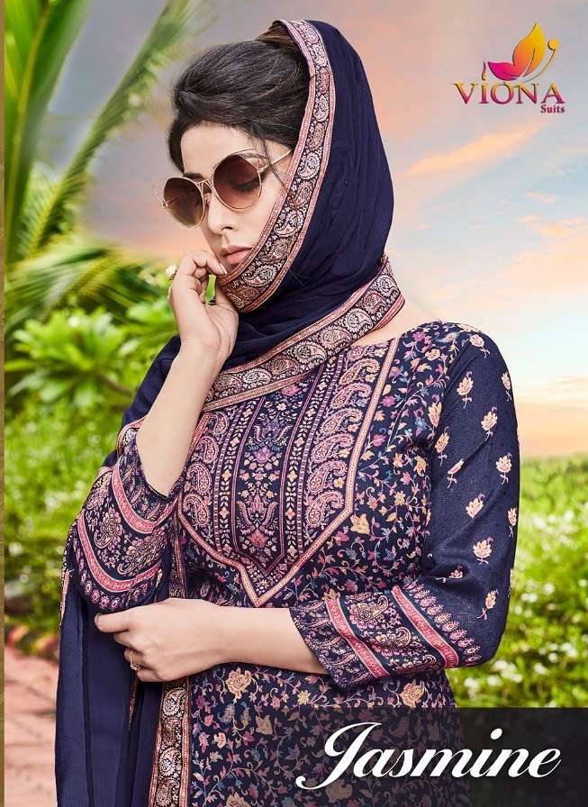 JASMINE BY VIONA SUITS 2009 TO 2016 SERIES BEAUTIFUL SUITS STYLISH FANCY COLORFUL PARTY WEAR & OCCASIONAL WEAR PURE WOLLEN PASHMINA DIGITAL PRINTED DRESSES AT WHOLESALE PRICE