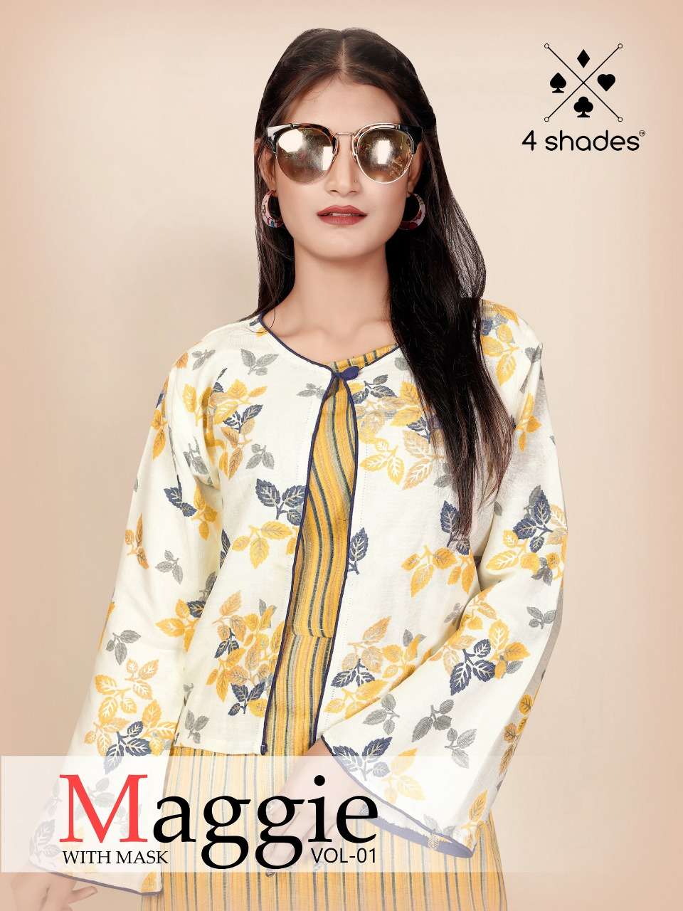 MAGGIE BY 4 SHADES 101 TO 104 SERIES BEAUTIFUL STYLISH FANCY COLORFUL CASUAL WEAR & ETHNIC WEAR PURE RAYON PRINTED KURTIS AT WHOLESALE PRICE