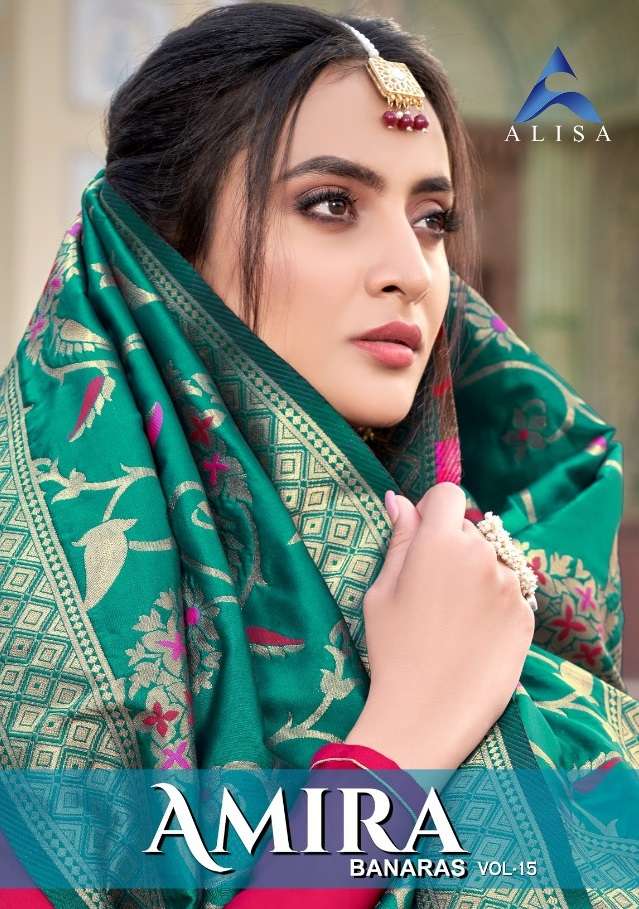 AMIRA VOL-15 BY ALISA 1601 TO 1606 SERIES BEAUTIFUL PAKISTANI SUITS COLORFUL STYLISH FANCY CASUAL WEAR & ETHNIC WEAR SATIN GEORGETTE WITH WORK DRESSES AT WHOLESALE PRICE