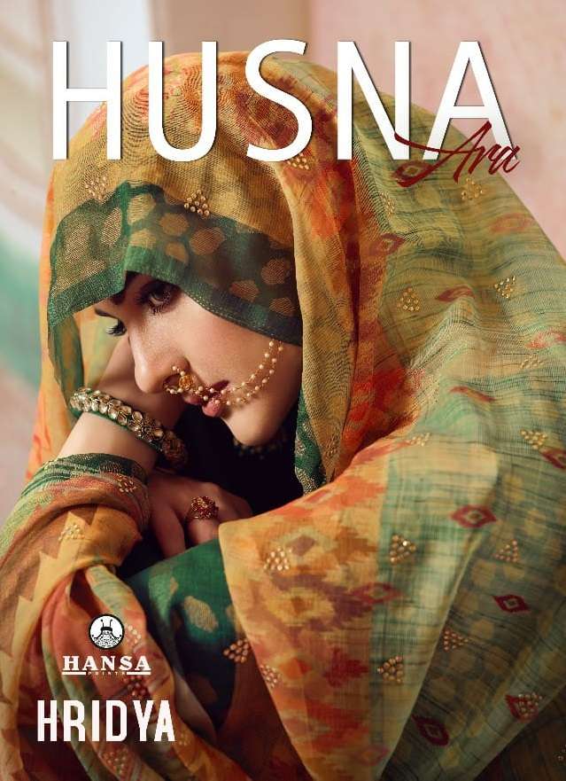 Husna Ara Hridya By Hansa Print 121 To To 128 Series Designer Suits Collection Beautiful Stylish Fancy Colorful Party Wear & Ethnic Wear Satin Georgette With Embroidery Dresses At Wholesale Price