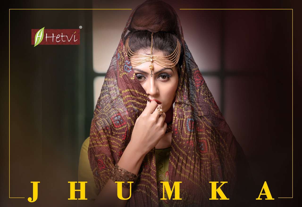 JHUMKA BY HETVI 9001 TO 9008 SERIES BEAUTIFUL SUITS COLORFUL STYLISH FANCY CASUAL WEAR & ETHNIC WEAR JAM SATIN DRESSES AT WHOLESALE PRICE