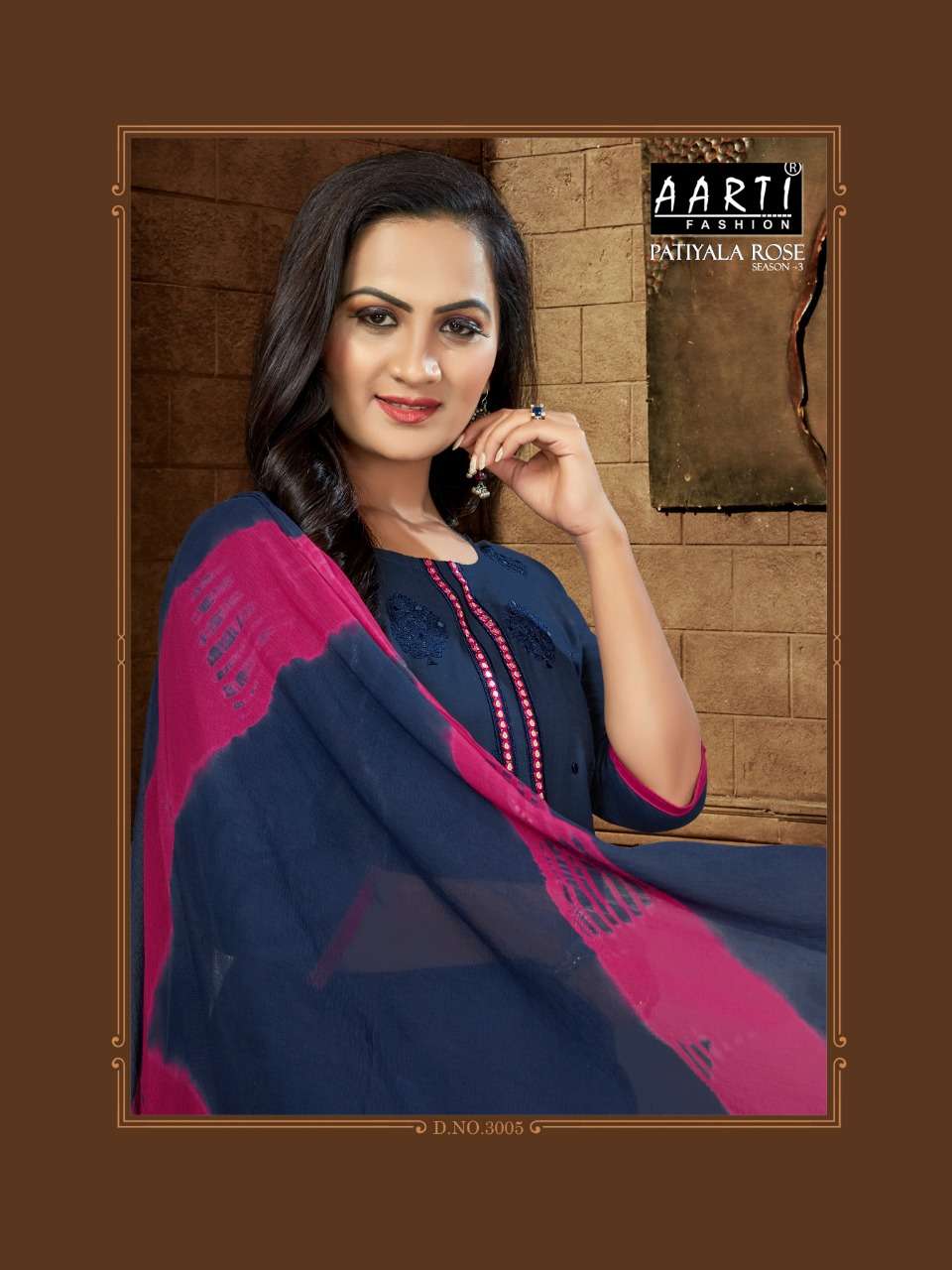 PATIYALA ROSE SEASON VOL-3 BY AARTI FASHION 3001 TO 3006 SERIES SUITS BEAUTIFUL FANCY COLORFUL STYLISH PARTY WEAR & OCCASIONAL WEAR COTTON PRINTED DRESSES AT WHOLESALE PRICE