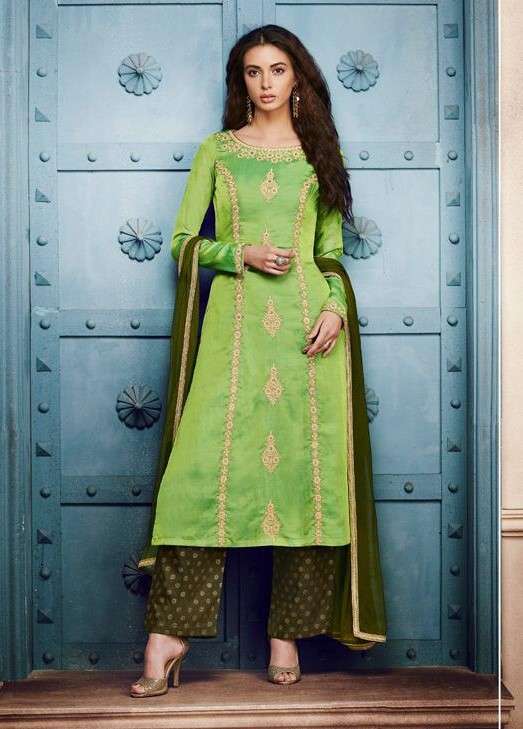 NAIRRA 1042 COLOURS BY NAIRRA 1042-A TO 1042-B SERIES BEAUTIFUL WINTER COLLECTION SUITS STYLISH FANCY COLORFUL CASUAL WEAR & ETHNIC WEAR SILK DRESSES AT WHOLESALE PRICE