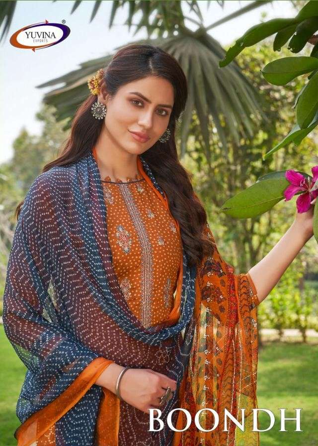 BOONDH BY YUVINA EXPORT BEAUTIFUL SUITS COLORFUL STYLISH FANCY CASUAL WEAR & ETHNIC WEAR COTTON LAWN PRINTED DRESSES AT WHOLESALE PRICE
