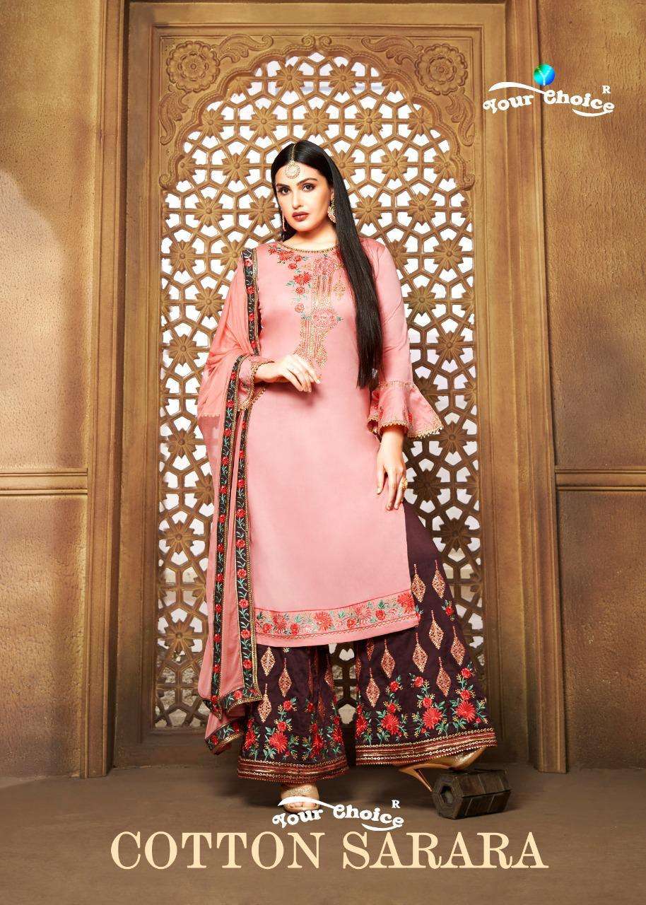 Cotton Sarara By Your Choice 3527 To 3530 Series Beautiful Stylish Sharara Suits Fancy Colorful Casual Wear & Ethnic Wear & Ready To Wear Jam Silk Cotton Dresses At Wholesale Price