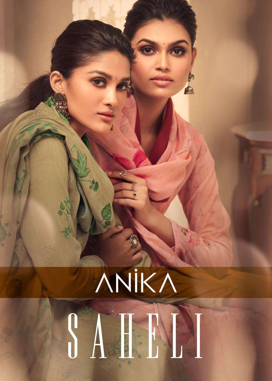 SAHELI BY ANIKA 1001 TO 1008 SERIES BEAUTIFUL SUITS COLORFUL STYLISH FANCY CASUAL WEAR & ETHNIC WEAR LAWN COTTON DIGITAL PRINT SEQUENCE WORK DRESSES AT WHOLESALE PRICE