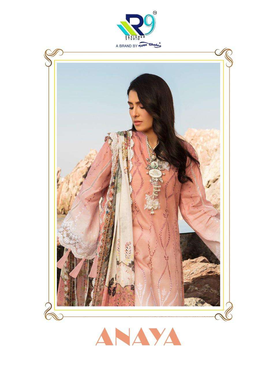 ANAYA BY R9 2151 TO 2152 SERIES PAKISTANI SUITS BEAUTIFUL FANCY COLORFUL STYLISH PARTY WEAR & OCCASIONAL WEAR PURE CAMBRIC COTTON EMBROIDERED DRESSES AT WHOLESALE PRICE