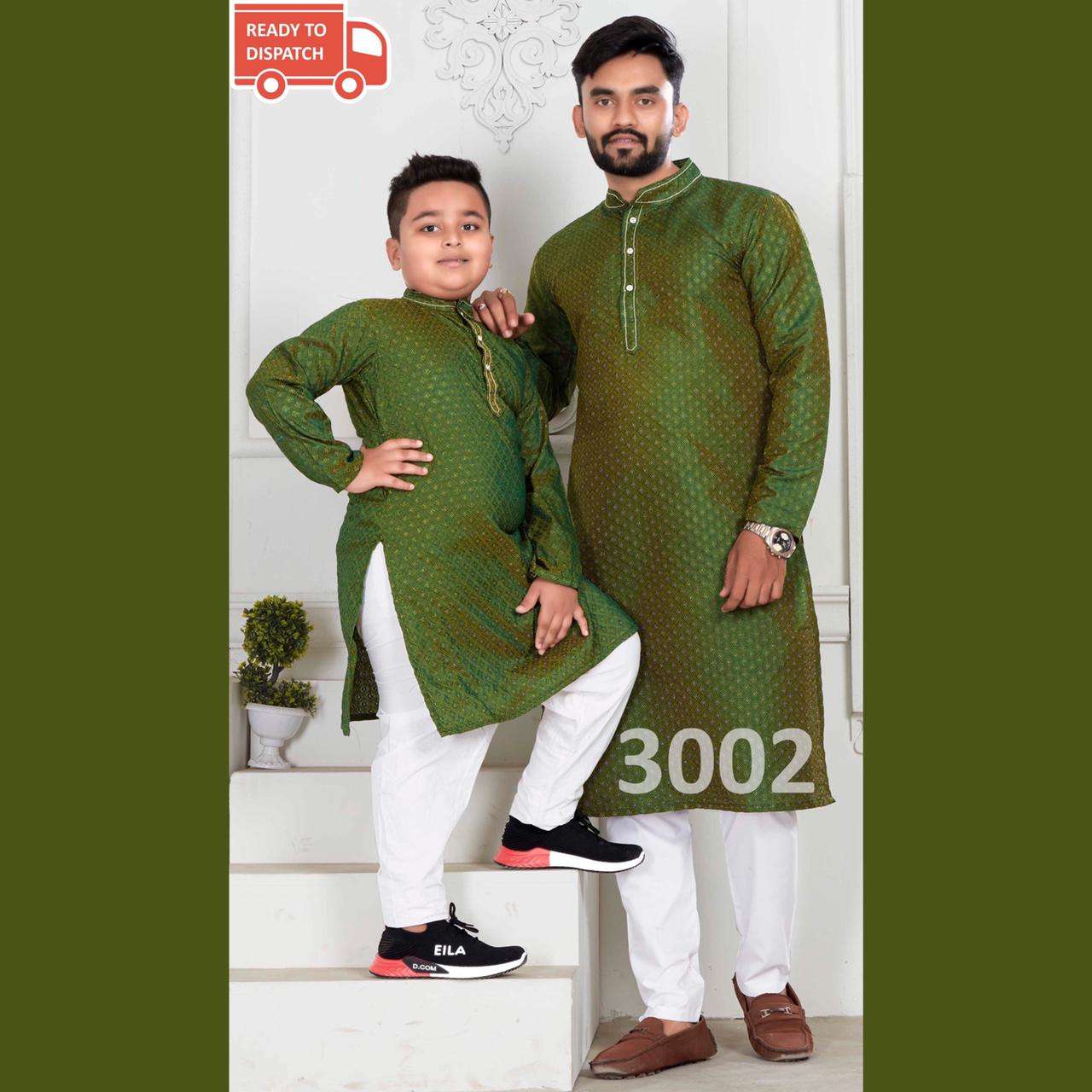 MENS KURTA BY FASHID WHOLESALE 3001 TO 3006 SERIES BEAUTIFUL COLORFUL STYLISH FANCY CASUAL WEAR & ETHNIC WEAR & READY TO WEAR PURE JACQUARD KURTAS WITH BOTTOM AT WHOLESALE PRICE