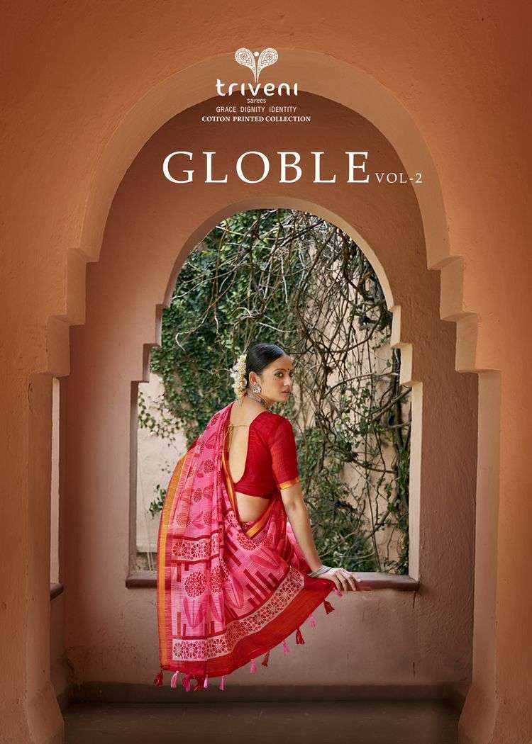 GLOBLE VOL-2 BY TRIVENI 11791 TO 11798 SERIES INDIAN TRADITIONAL WEAR COLLECTION BEAUTIFUL STYLISH FANCY COLORFUL PARTY WEAR & OCCASIONAL WEAR COTTON LINEN PRINT SAREES AT WHOLESALE PRICE