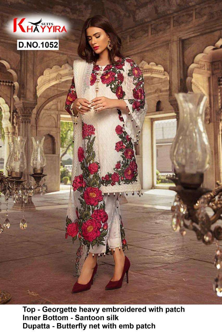 KHAYYIRA HIT COLLECTION VOL-10 BY KHAYYIRA BEAUTIFUL COLORFUL STYLISH FANCY CASUAL WEAR & ETHNIC WEAR & READY TO WEAR GEORGETTE WITH EMBROIDERY DRESSES AT WHOLESALE PRICE