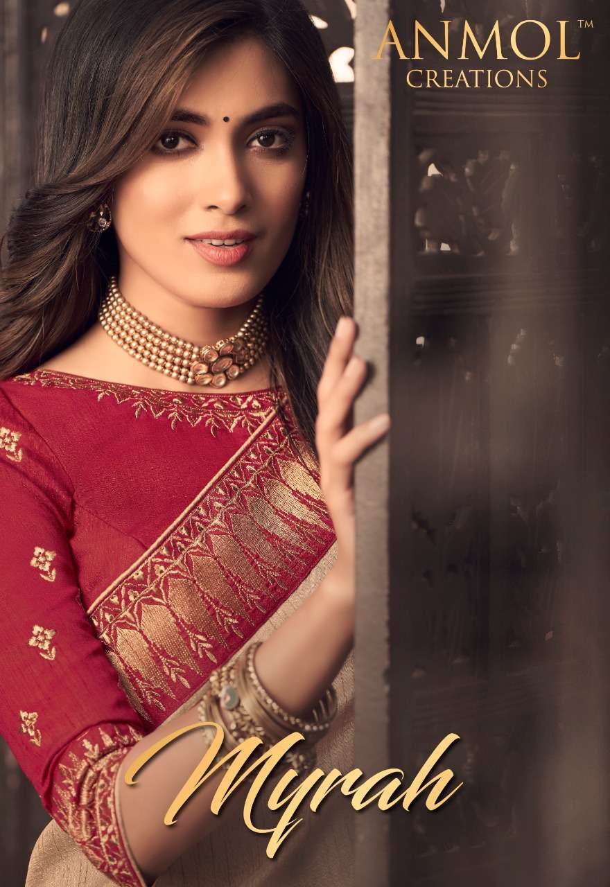 MYRAH BY ANMOL CREATION 2001 TO 2011 SERIES INDIAN TRADITIONAL WEAR COLLECTION BEAUTIFUL STYLISH FANCY COLORFUL PARTY WEAR & OCCASIONAL WEAR FANCY SAREES AT WHOLESALE PRICE
