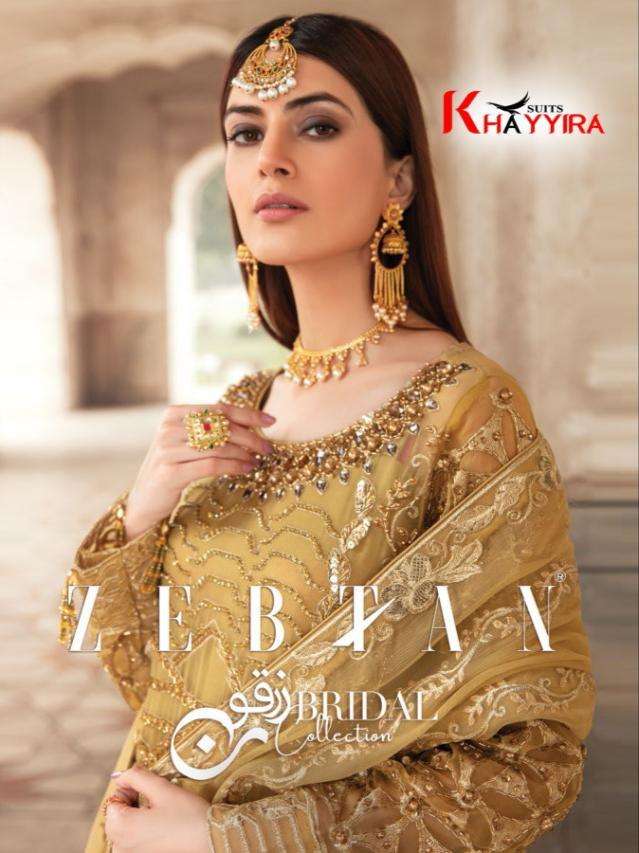 ZEBTAN BY KHAYYIRA 1086 TO 1089 SERIES BEAUTIFUL PAKISTANI SUITS STYLISH COLORFUL FANCY CASUAL WEAR & ETHNIC WEAR FAUX GEORGETTE EMBROIDERED DRESSES AT WHOLESALE PRICE