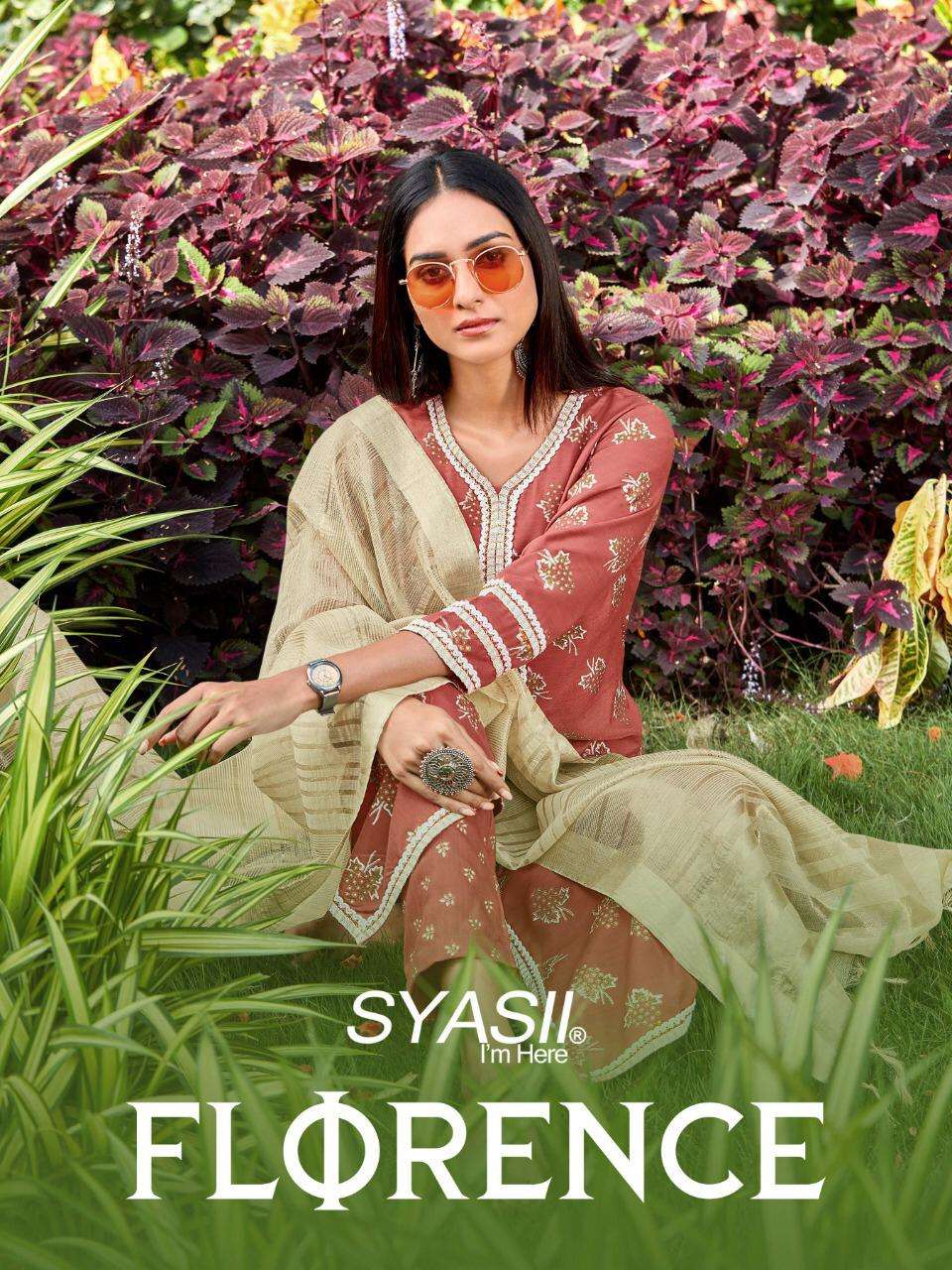 FLORENCE BY SYASII 2001 TO 2006 SERIES BEAUTIFUL SUITS COLORFUL STYLISH FANCY CASUAL WEAR & ETHNIC WEAR SILK SLUB DRESSES AT WHOLESALE PRICE
