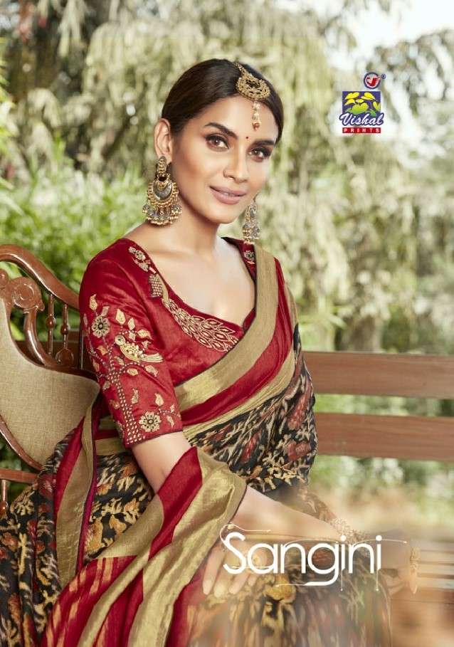 SANGINI BY VISHAL PRINTS 3132 TO 3143 SERIES INDIAN TRADITIONAL WEAR COLLECTION BEAUTIFUL STYLISH FANCY COLORFUL PARTY WEAR & OCCASIONAL WEAR FANCY SAREES AT WHOLESALE PRICE