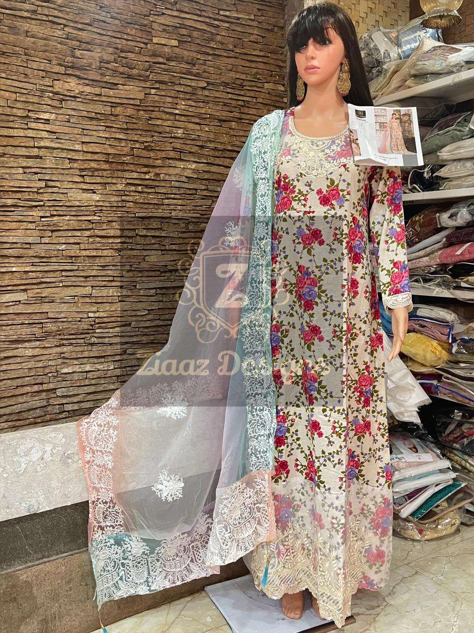 Zafia b clearance pakistani suits