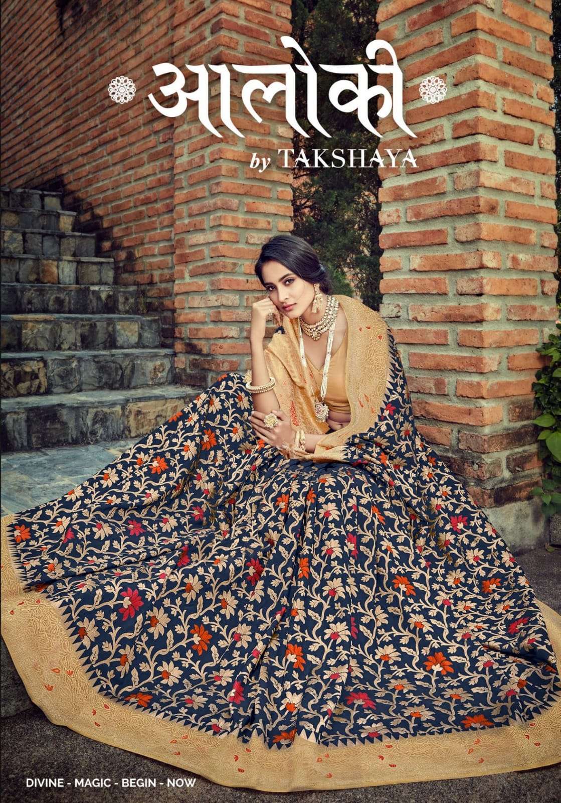 AALOKI BY TAKSHAYA 1001 TO 1006 SERIES INDIAN TRADITIONAL WEAR COLLECTION BEAUTIFUL STYLISH FANCY COLORFUL PARTY WEAR & OCCASIONAL WEAR SILK SAREES AT WHOLESALE PRICE