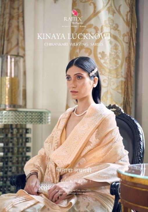 Kinaya Lucknowi By Raj Tex 189001 To 189008 Series Indian Traditional Wear Collection Beautiful Stylish Fancy Colorful Party Wear & Occasional Wear Fancy Sarees At Wholesale Price