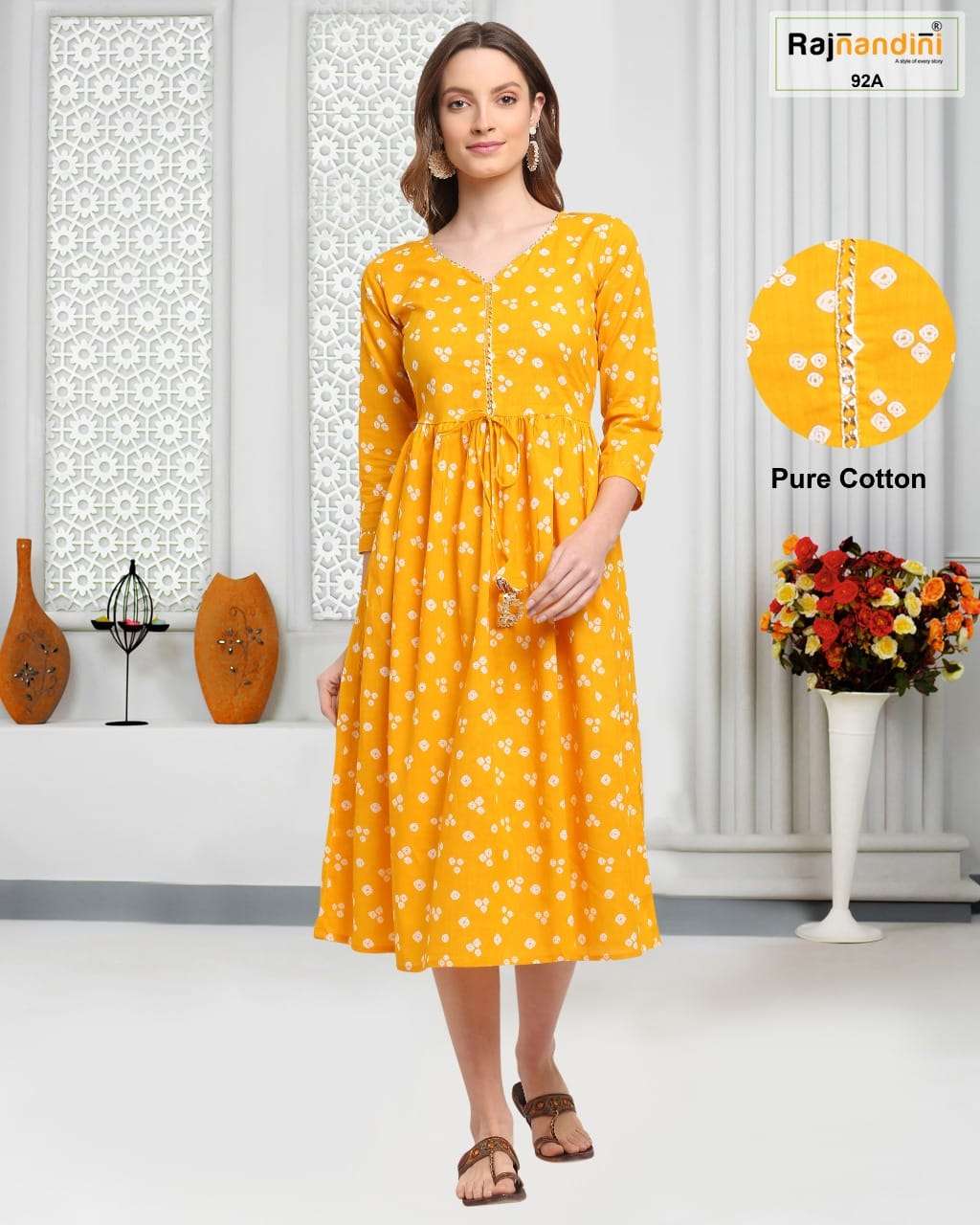 PRINT VOL-30 BY RAJNANDINI 01 TO 04 SERIES DESIGNER STYLISH FANCY COLORFUL BEAUTIFUL PARTY WEAR & ETHNIC WEAR COLLECTION PURE COTTON PRINT KURTIS AT WHOLESALE PRICE