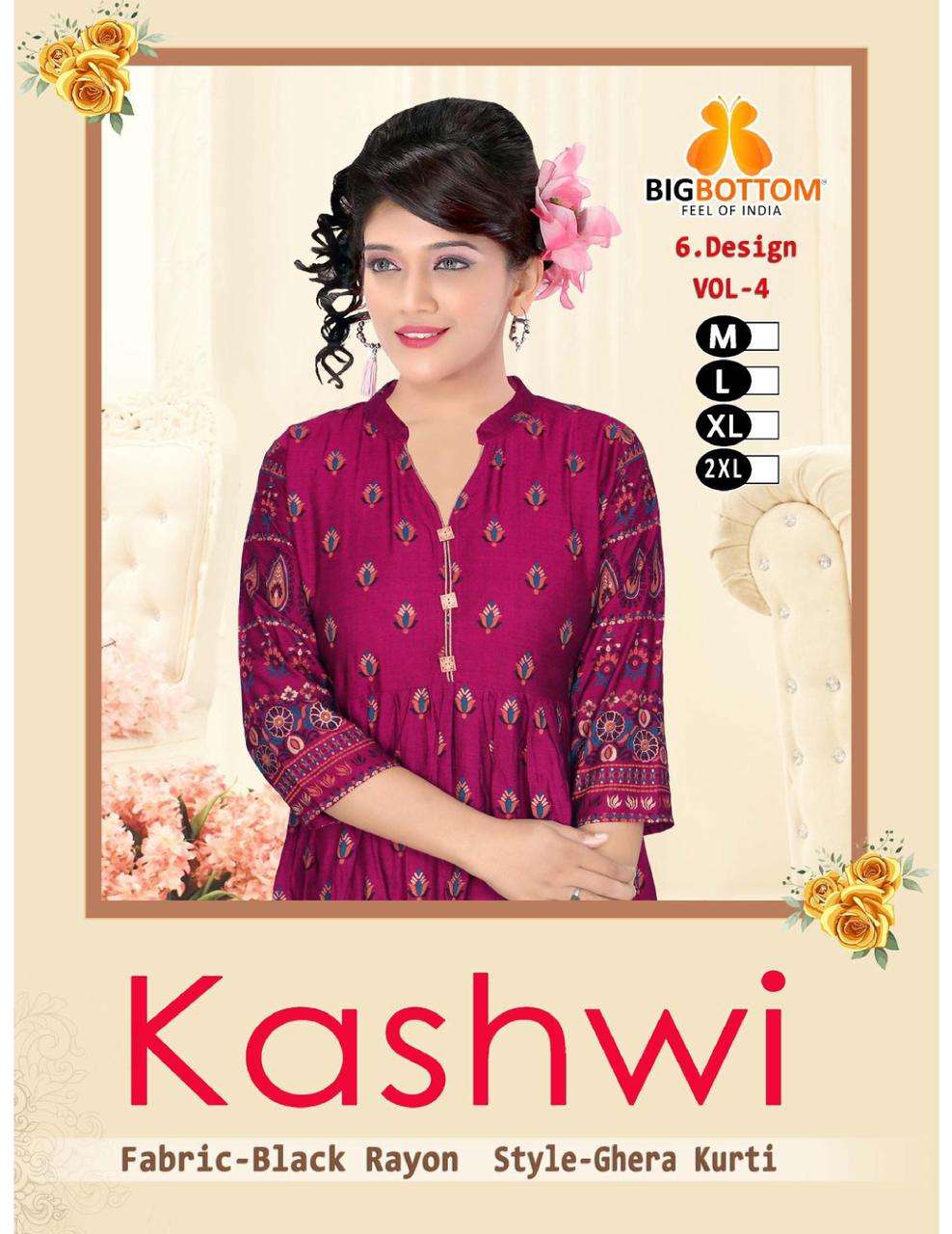 KASHWI BY BIG BOTTOM 01 TO 06 SERIES BEAUTIFUL STYLISH FANCY COLORFUL CASUAL WEAR & ETHNIC WEAR HEAVY RAYON FOIL PRINT GOWNS AT WHOLESALE PRICE
