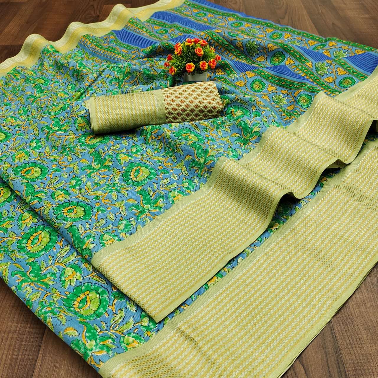 PREMIUM QUALITY VOL-2 BY MYRA 201 TO 207 SERIES INDIAN TRADITIONAL WEAR COLLECTION BEAUTIFUL STYLISH FANCY COLORFUL PARTY WEAR & OCCASIONAL WEAR COTTON SAREES AT WHOLESALE PRICE