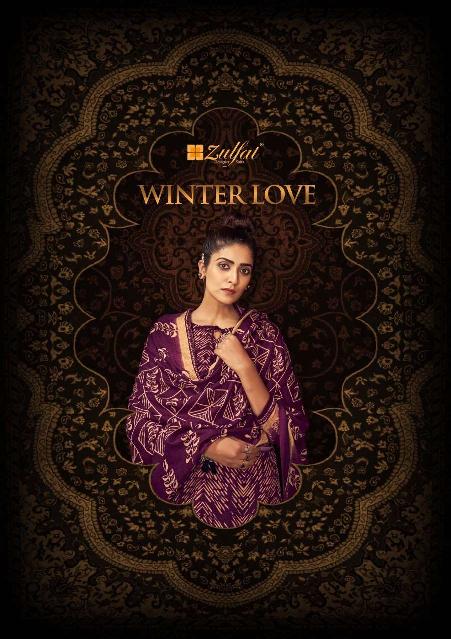 Winter Love 359 Series By Zulfat 359-001 To 359-010 Series Beautiful Festive Suits Stylish Fancy Colorful Casual Wear & Ethnic Wear Pure Pashmina Print Dresses At Wholesale Price