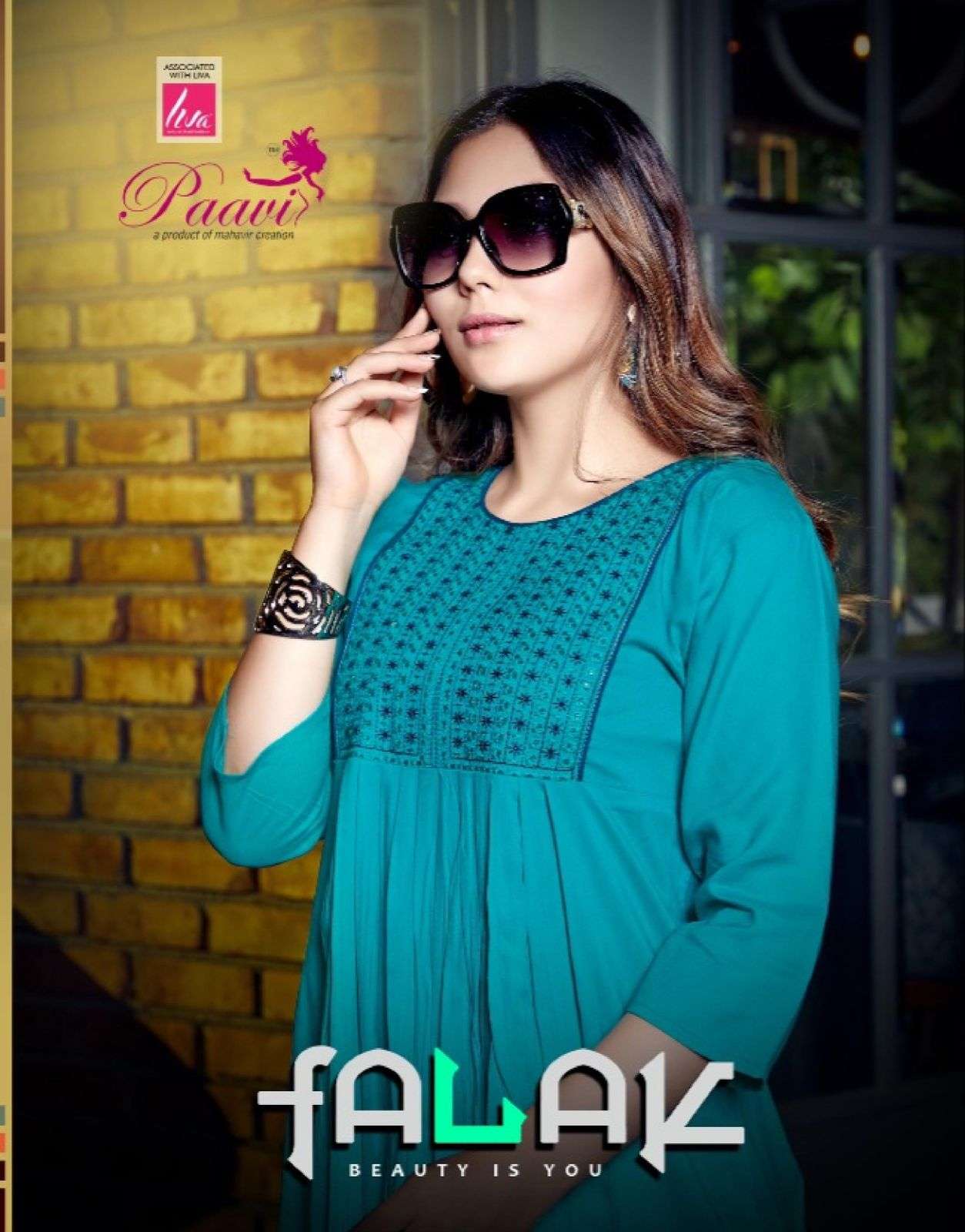 FALAK BY PAAVI 1001 TO 1008 SERIES DESIGNER STYLISH FANCY COLORFUL BEAUTIFUL PARTY WEAR & ETHNIC WEAR COLLECTION RAYON EMBROIDERY KURTIS AT WHOLESALE PRICE