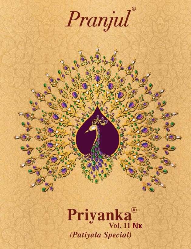 PRIYANKA VOL-11 NX BY PRANJUL BEAUTIFUL SUITS STYLISH FANCY COLORFUL CASUAL WEAR & ETHNIC WEAR PURE COTTON PRINTED DRESSES AT WHOLESALE PRICE